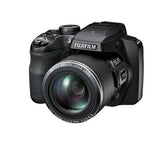 Fujifilm FinePix compact digital camera with black body and front zoom lens