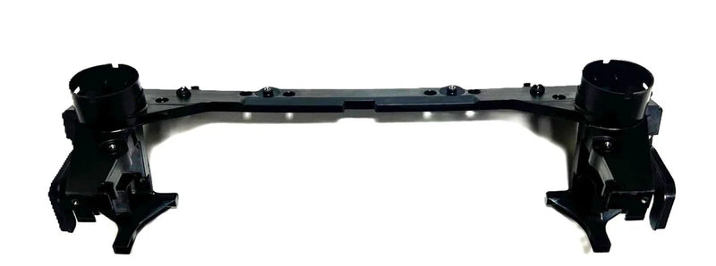 Rear shell bracket with black metal frame and two side mounting brackets