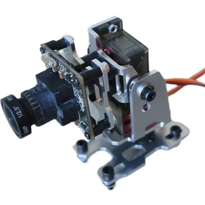 2-axis gimbal drone bracket with two metal servos and mounting base
