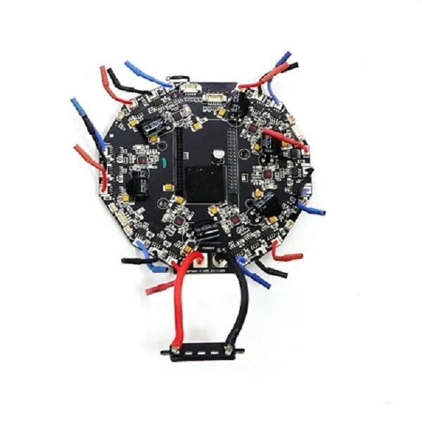 Yuneec Typhoon H main ESC control circuit board with attached multicolor wiring