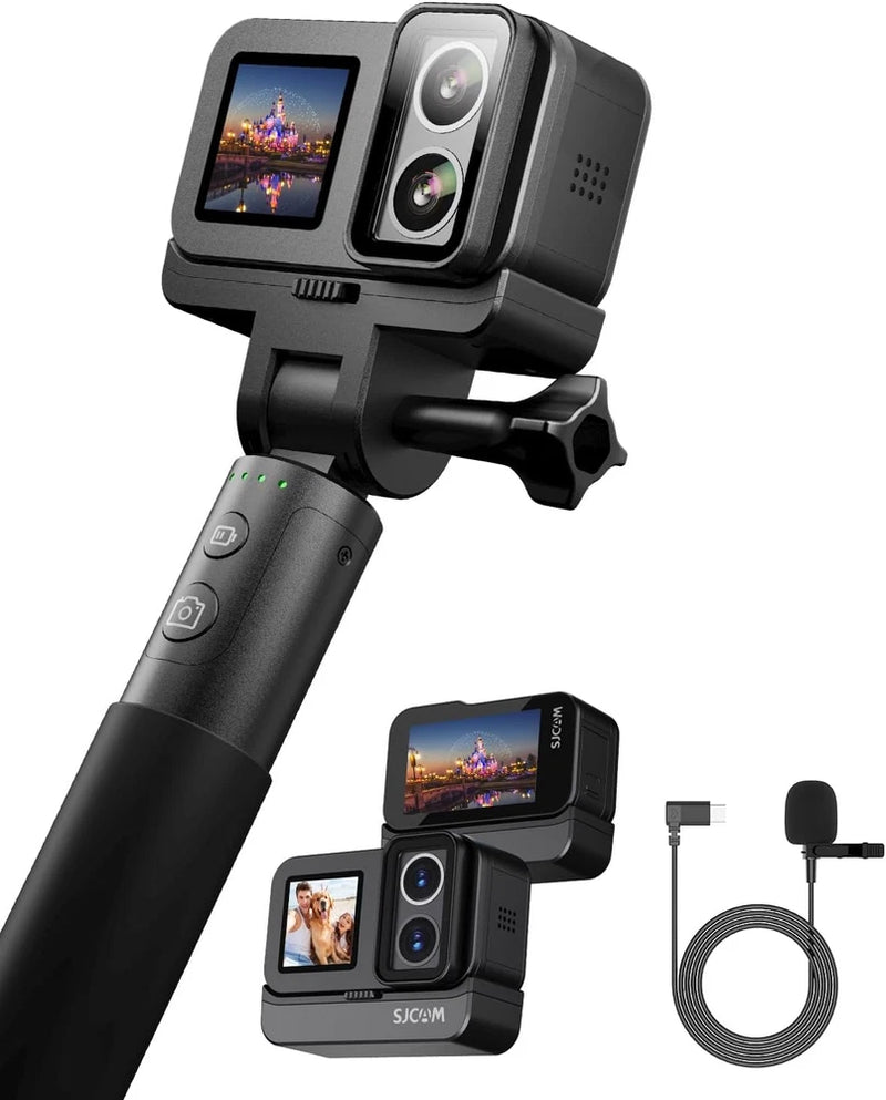 SJ20 Dual-Lens 4K VLOG Camera with Waterproof Design and 8H Power Stick