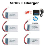 5¡Á 3.7V 400mah 20c Lipo Battery for X4 H107 H31 KY101 E33C E33 U816A V252 H6C RC