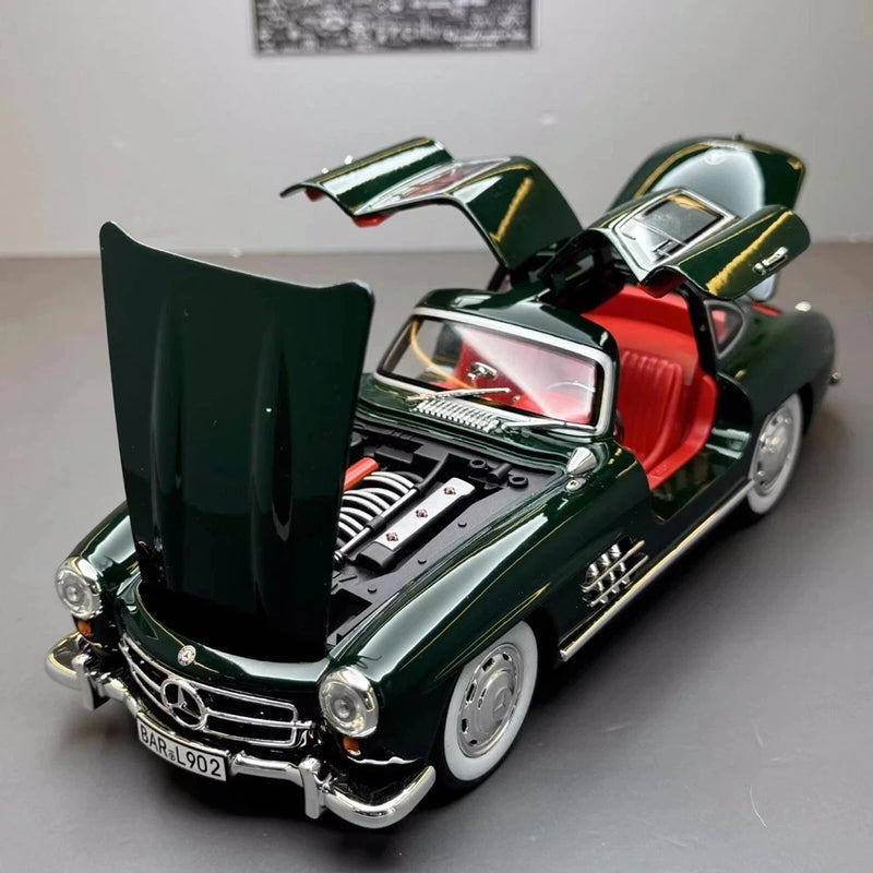 1:32 1954 Mercedes?Benz 300SL Diecast Model Car Alloy Vintage Toy w/ Light Sound