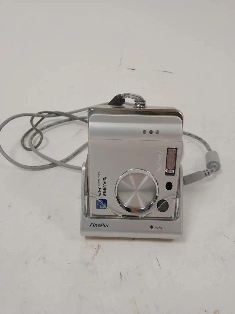 Fujifilm FinePix F410 3MP Digital Camera Docking Station Silver Spares Repairs