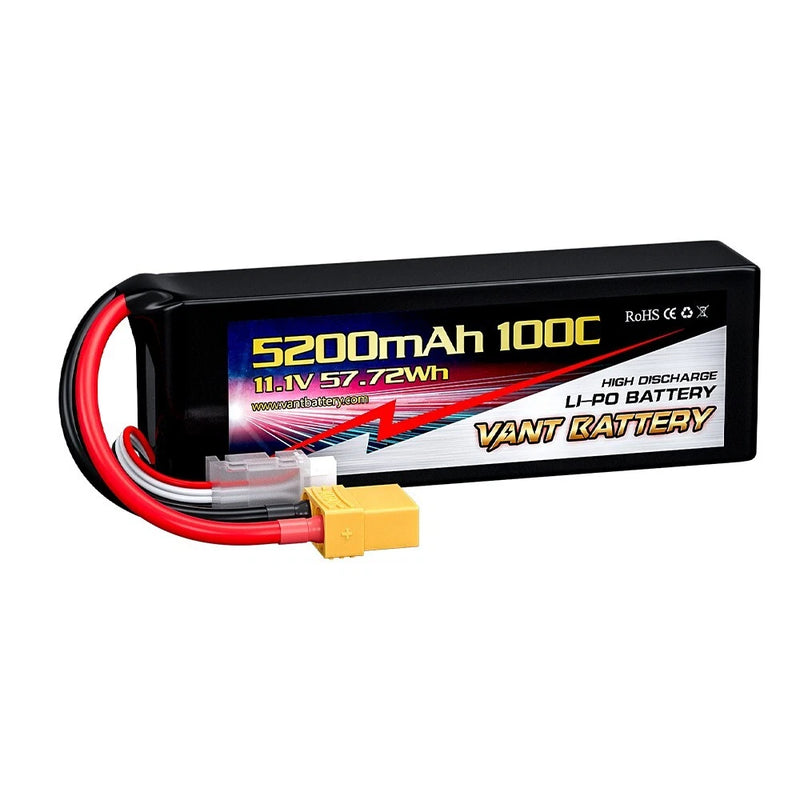 VANT 5200MAH 3S 11.1 100C LIPO BATTERY XT90 NHX POWERHOBBY GENS ACE FITS TRAXXAS Battery