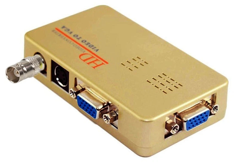 Composite RCA BNC S-Video To VGA Converter 1920x1200 pixels Video Over VGA PIP