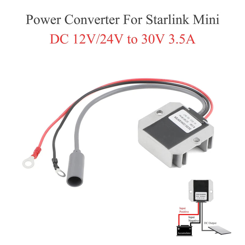 DC DC Boost Converter 12V 24V to 30V 3.5A Module Terminal Block DC Cable 20m Kit