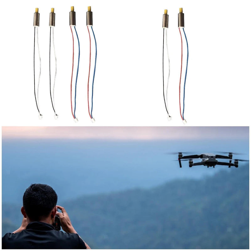 RC drone motor spare parts set: four wired motor leads with brass terminals