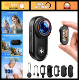 4K Mini Body Camera, 64GB Card, WiFi Action Cam, Wearable POV with Magnetic Moun