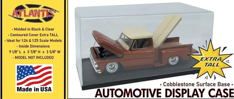 Atlantis 1014 Car & Truck Display Case Cobblestone Base, Extra Tall 1/24 / 1/25