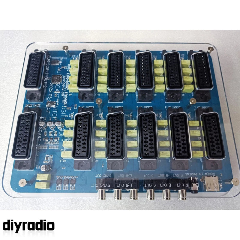 New EUR SCART Auto 10 In 3 Out Distributor Converter Auto Divider Convert Board
