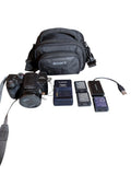 Panasonic DMC-FZ5 Lumix Digital Camera w/3 Batteries, charger & Case TESTED Work
