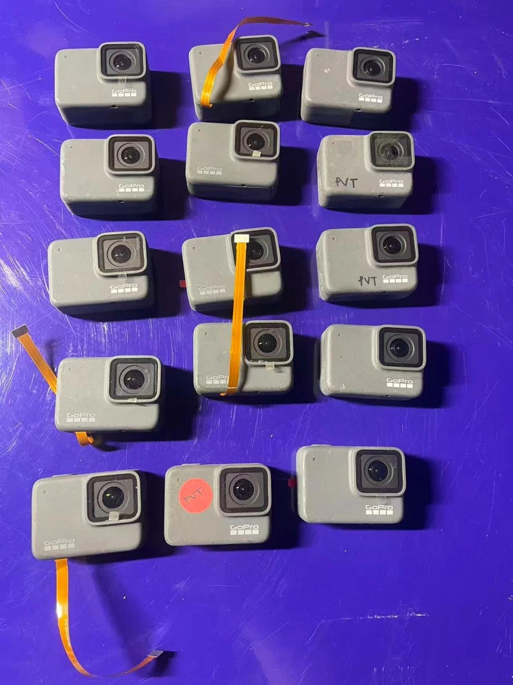 Lot of 15, GoPro Hero7 Silver Action Camera - PARTS ONLY - UNTESTED
