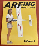 Vintage paperback book cover: ARFing by Harry Higley, Volume 1, radio-controlled aircraft