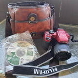 Fujifilm Finepix S9450w 50x Zoom Red Digital Photography Camera With Bag & Disk