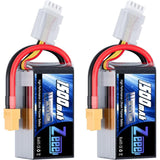 11.1V Graphene Lipo Battery 120C 1500mAh - Ultimate Power for RC Models (2 Pack) Battery