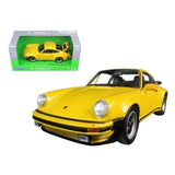 1974 Porsche 911 Turbo 1/24 Scale Diecast Model - Yellow - WINDOW BOX