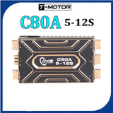 T-MOTOR C80A 5-12S BLHeli 32 CINE Series ESC 31.2g for RC FPV Freestyle Drone