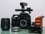 Panasonic GH5 filmmaker kit w/ 2 lenses, 4 batteries, cage, & accessories