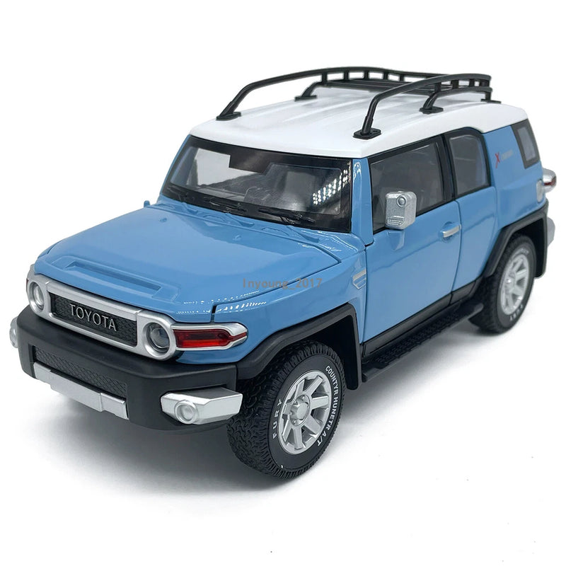 1:24 FJ Cruiser X Treme Model Car Diecast SUV Toy Cars Boys Toys Kids Gifts Blue
