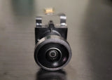 Drone camera module with circular lens and mounting bracket