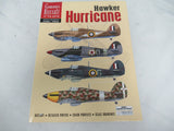 Hawker Hurricane aircraft guide book cover with four color profile illustrations