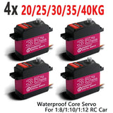 4PCS 20-40Kg Servo Motor Pro Metal Gear Digital Baja Servos For 1/8 1/10 RC Car