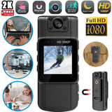HD 1080P Video DVR Clip IR Night Cam 20-Hour Camcorder Mini Police Body Camera