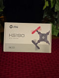 Mini drone box packaging with red propellers, Holy Stone HS190