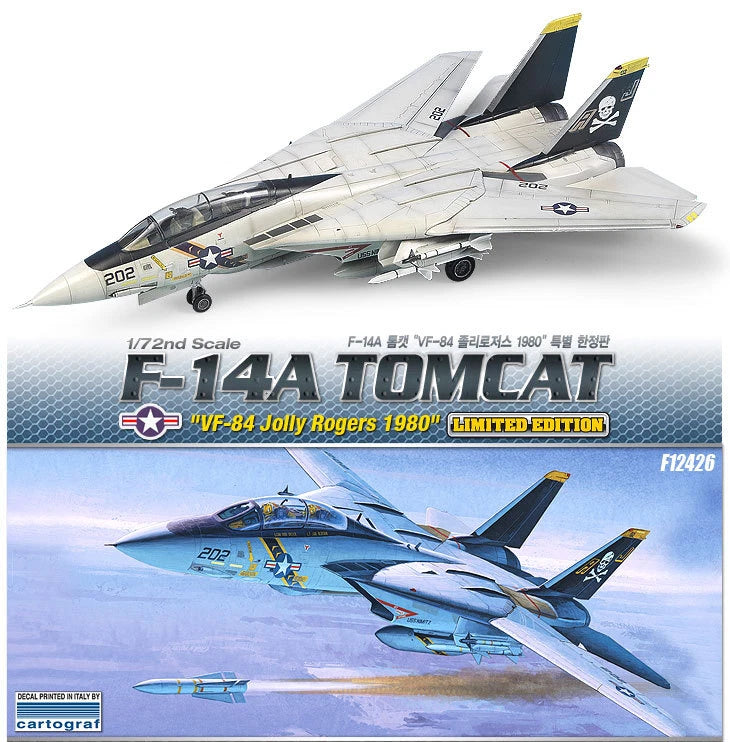 1/72 F-14A Tomcat "VF-84 Jolly Rogers 1980" ACADEMY Hobby Model Kits