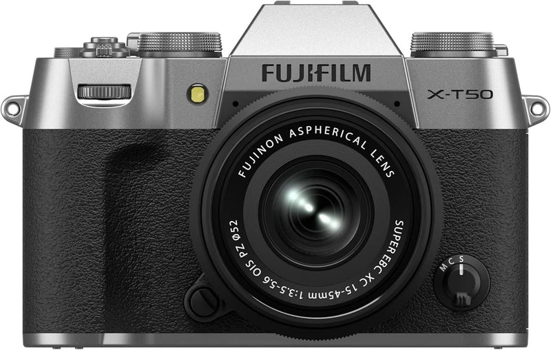 FUJIFILM X-T50 Mirrorless Digital Camera Lens Kit XF15-45 Silver X-T50LK-1545-S