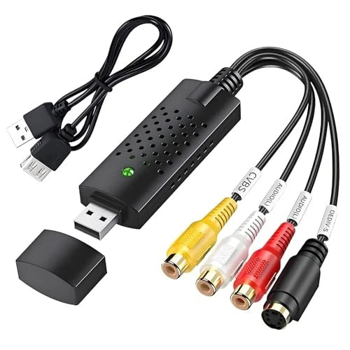USB Video Capture Card   RCA to USB Audio/Video Converter   Supports Digitizing