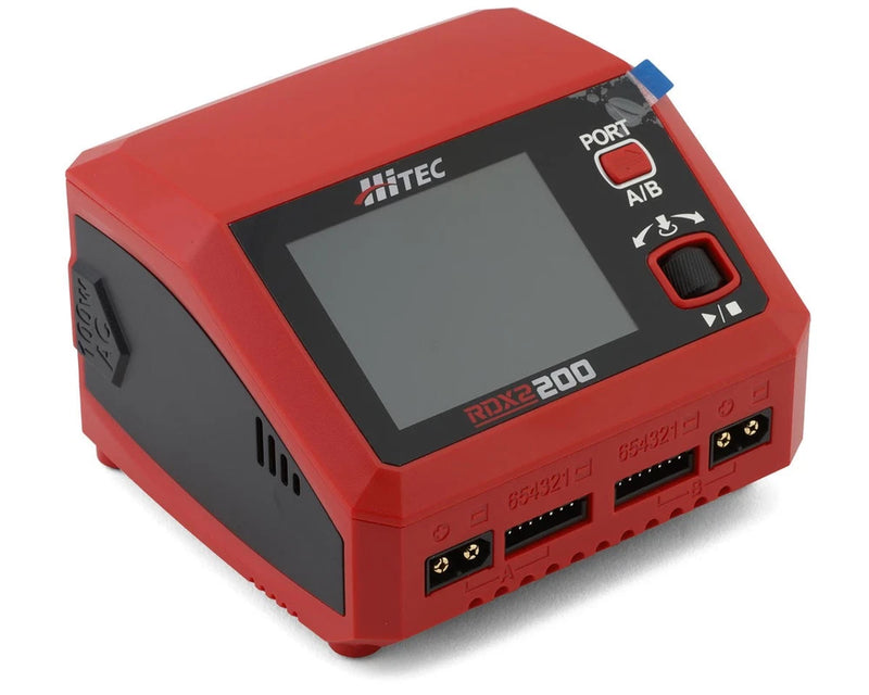 Hitec RDX2 200 Dual Smart LiPo Battery Balance Charger [HRC44370] Battery