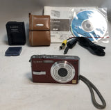 Panasonic DMC-FX7 Digital Camera Red Gloss Ready To Use Excellent Condition
