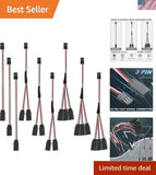 9 Pcs RC Servo Cable Set - 3 Pin Heat Resistant for Futaba and Jr Compatibility Converter