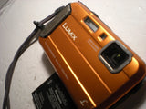Panasonic LUMIX DMC-TS25 16.1MP 4x Optical Zoom Digital Camera Orange