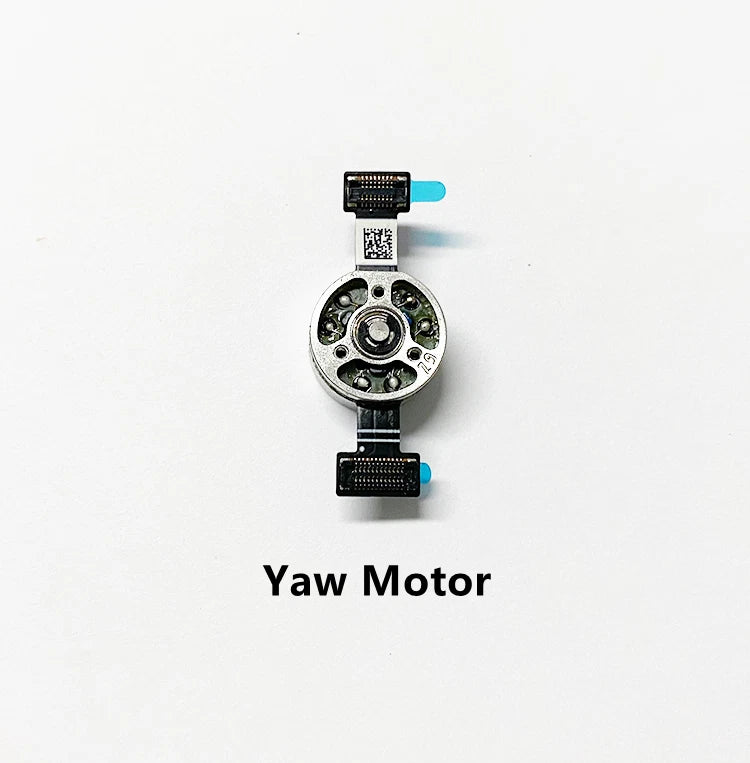 Gimbal yaw motor replacement part with circular metal motor and two ribbon connectors