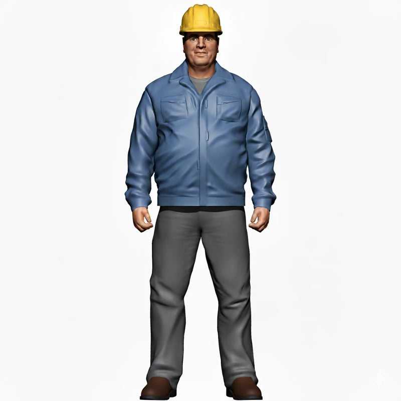 1/18 1/35 1/43 1/64 1/87 Construction Worker Man Scene Props Figure Model F Car