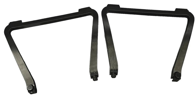 Black drone landing gear legs with mounting brackets