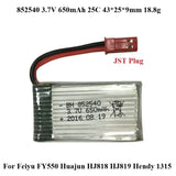 1Pack 650mAh 3.7V Lipo Battery For Feiyu FY550 Huajun HJ818 HJ819 Hendy 1315 RC Battery