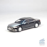 1:64 Audi A8L Horch 2021 Model Car Diecast Vehicle Collection Kids Gift Two-Tone