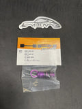 HPI Racing Vintage RC Car Part # 87522 Purple Aluminum Servo Saver Set Hellfire