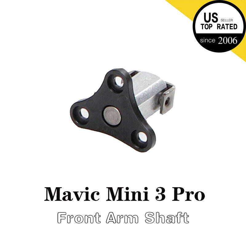 Front arm shaft axis replacement bracket, black and silver metal for DJI drone
