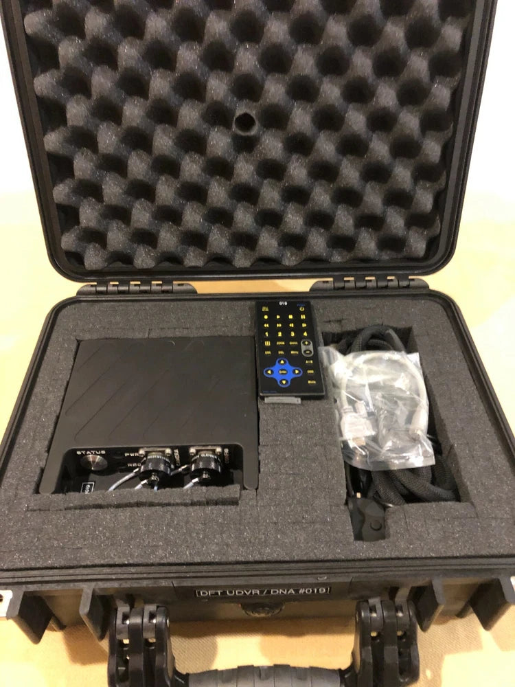 NEW US MILITARY UAV DRONE FLIGHT DATA RECORDER W/ SENSOR CONNECTIONS AND CASE
