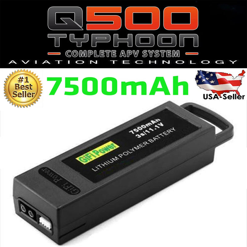 7500mAh 11.1V 3S Flight Lipo Battery For Yuneec Q500 4K Typhoon G Drone Battery