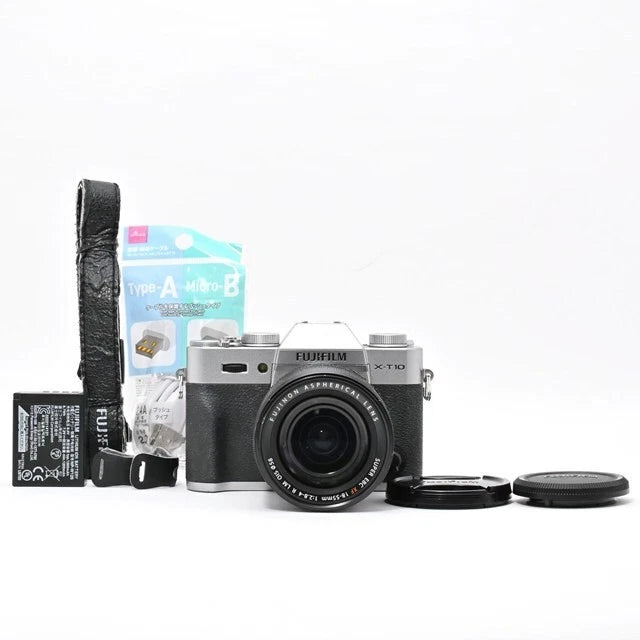 FUJIFILM X-T10 Lens  Kit Silver X-T10LK-S Mirrorless SLR CameraAPS-C Sensor 5380