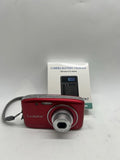 Panasonic Lumix DMC-S2 Digital Camera Red With Charger Unit Only Tested