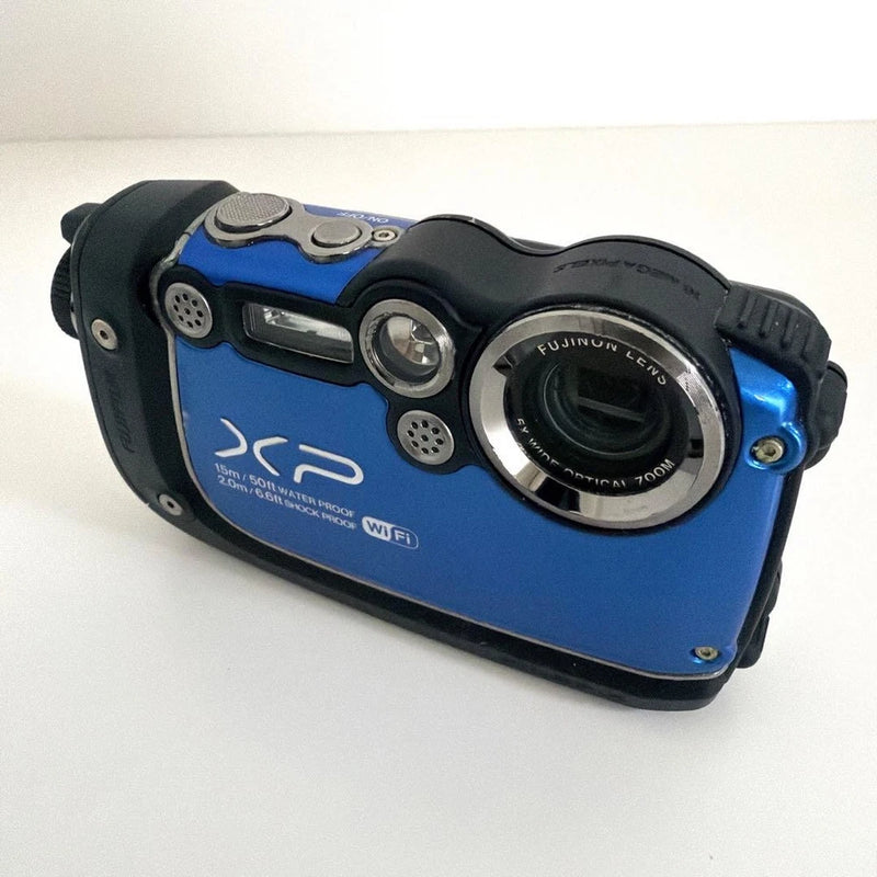 FUJIFILM FinePix XP200 Blue Waterproof Digital Camera with Accessories