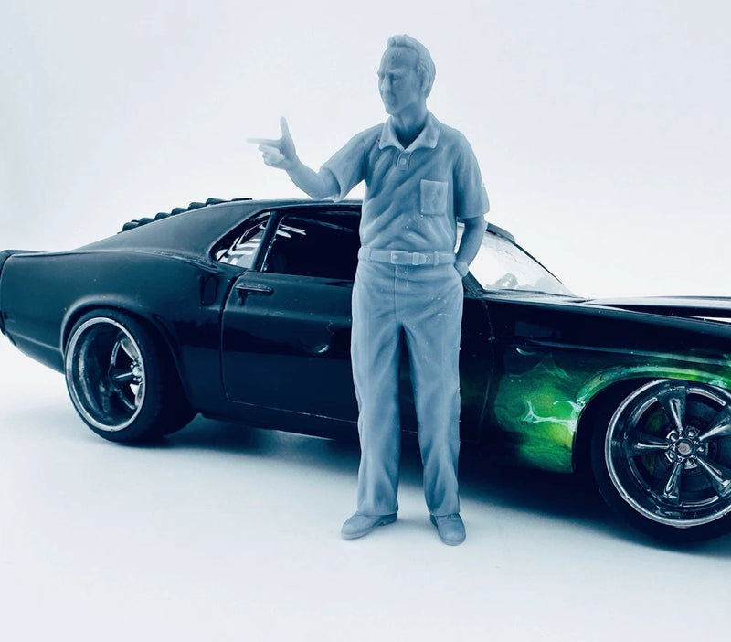Walt Kowalski 3d printed for model car diorama Gran Torino