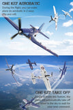 Volantex F4U Fighter 2.4G 4CH 400mm Fix Wingspan RC Airplane 3D/6G Aerobatic RTF
